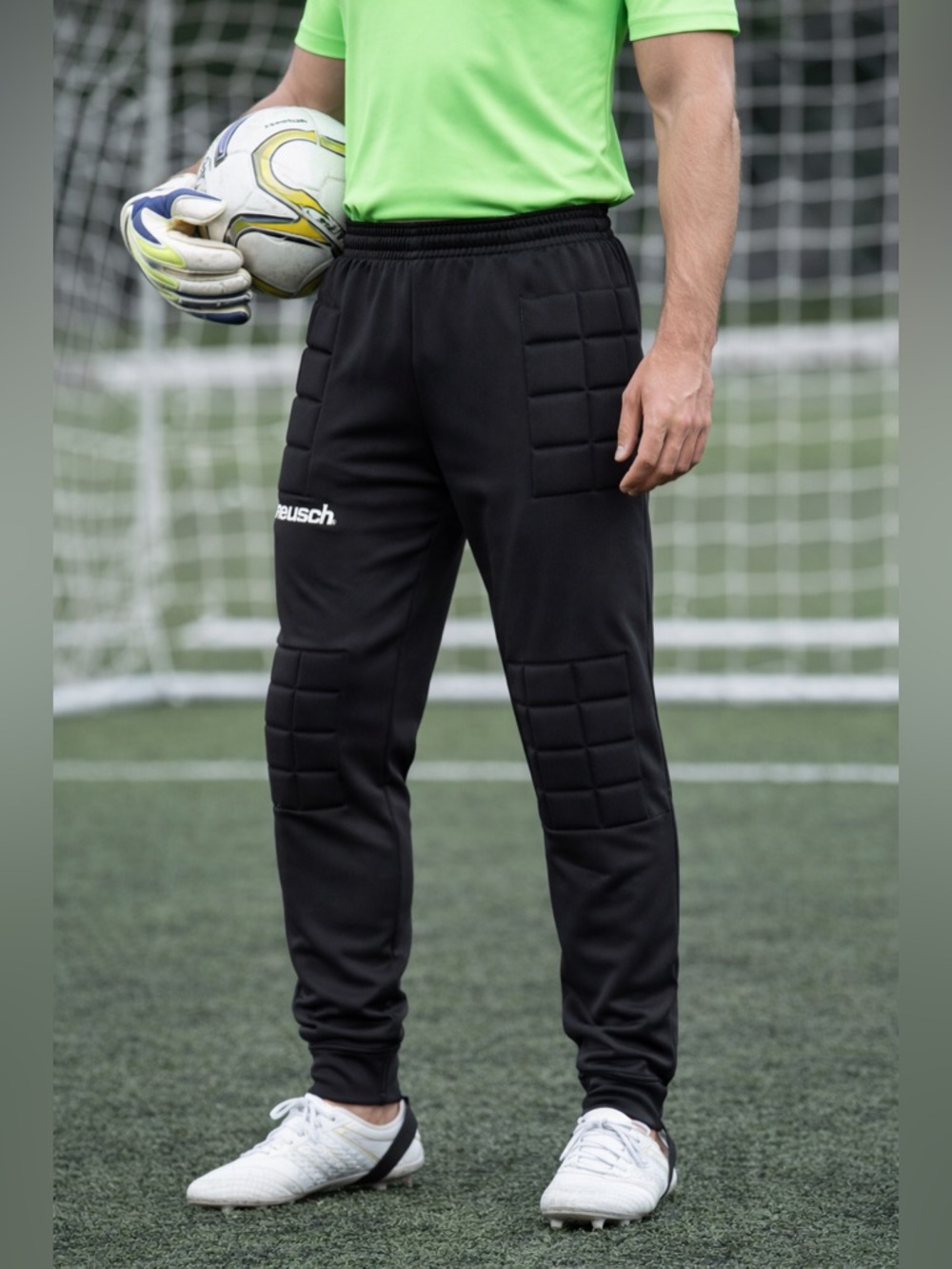Reusch Goalkeeper Pants Adult Large Black Padded Soccer‎ GK NWT